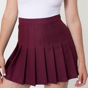 American Apparel True Blood Maroon Tennis Skirt